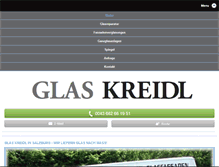 Tablet Screenshot of glaskreidl.at